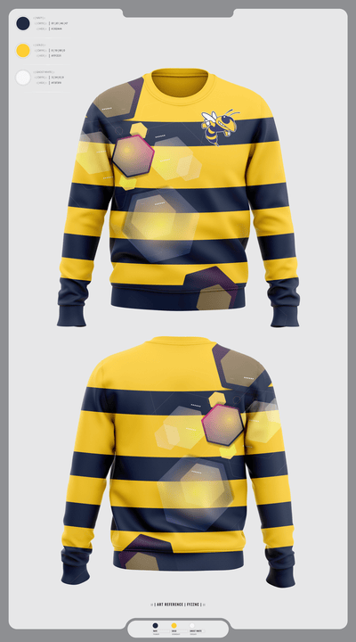 Wynne Yellowjackets 78568306 Crew Neck Sweatshirt - 38