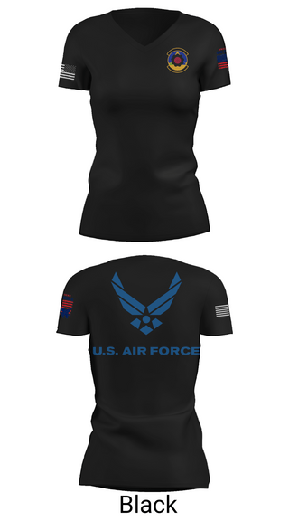 Womens Short Sleeve Vneck Shirt, 4th Component Maintenance Squadron, , Teamtime, Team time, sublimation, custom sports apparel, team uniforms, spirit wear, spiritwear, sports uniforms, custom shirts, team store, custom team store, fundraiser sports, apparel fundraiser