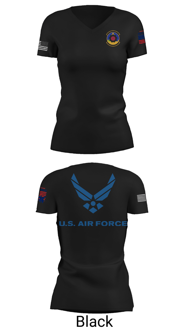 Womens Short Sleeve Vneck Shirt, 4th Component Maintenance Squadron, , Teamtime, Team time, sublimation, custom sports apparel, team uniforms, spirit wear, spiritwear, sports uniforms, custom shirts, team store, custom team store, fundraiser sports, apparel fundraiser