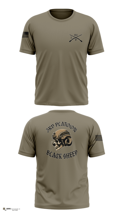 3rd PLT Black Sheep 32884167 Short Sleeve Performance Shirt - 86