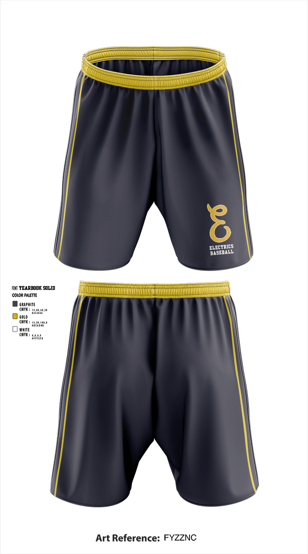 Athletic Shorts With Pockets, Electrics, Baseball, Teamtime, Team time, sublimation, custom sports apparel, team uniforms, spirit wear, spiritwear, sports uniforms, custom shirts, team store, custom team store, fundraiser sports, apparel fundraiser