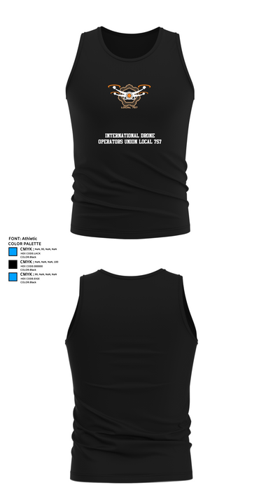 International Drone Operators Union Local 757 63701111 Tank Top - 32