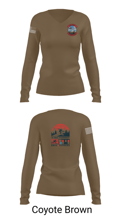 75 HCOS SGGD 45725034 Women's Long Sleeve V-neck Shirt -1 17