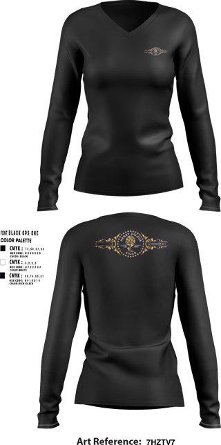 Womens Long Sleeve Vneck Shirt, Henry Daceus cigars, , Teamtime, Team time, sublimation, custom sports apparel, team uniforms, spirit wear, spiritwear, sports uniforms, custom shirts, team store, custom team store, fundraiser sports, apparel fundraiser