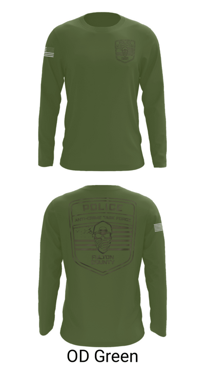 Fulton County Anti-Crime Task Force 27594594 Long Sleeve Performance Shirt - 44