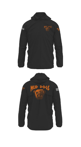 Windbreaker, Mud dogs, Football, Teamtime, Team time, sublimation, custom sports apparel, team uniforms, spirit wear, spiritwear, sports uniforms, custom shirts, team store, custom team store, fundraiser sports, apparel fundraiser