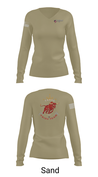 Yasog 23653280 Women's Long Sleeve V-neck Shirt - 97