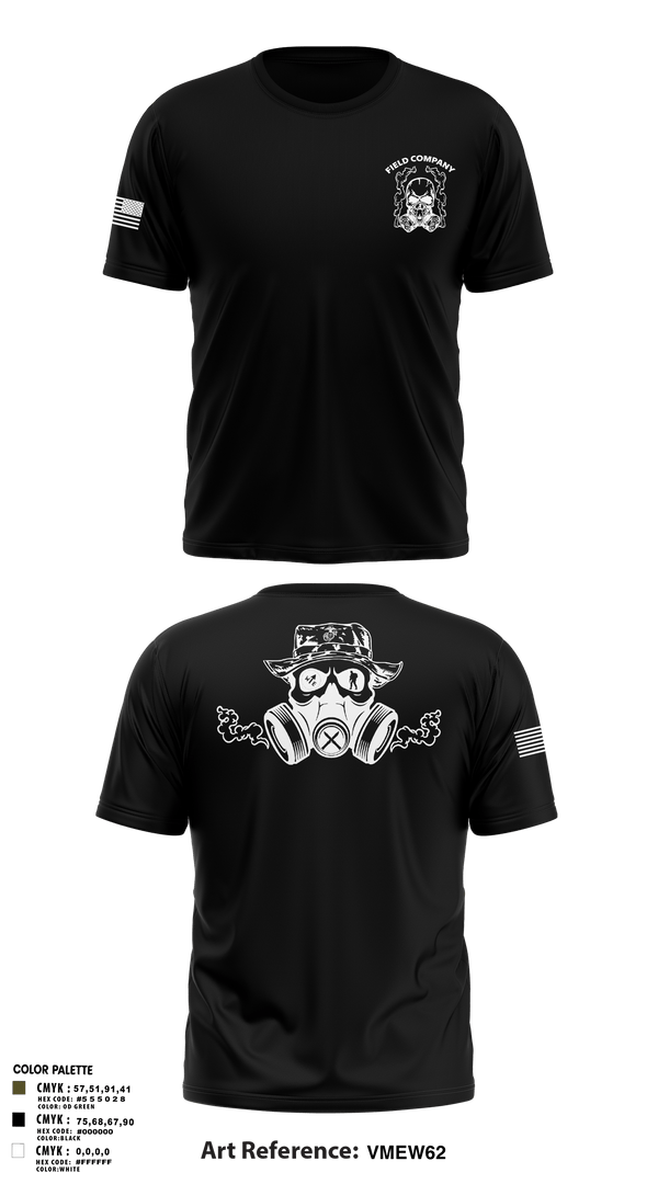 Old School Cotton Feel Shirt, Field Company, Marines, Teamtime, Team time, sublimation, custom sports apparel, team uniforms, spirit wear, spiritwear, sports uniforms, custom shirts, team store, custom team store, fundraiser sports, apparel fundraiser