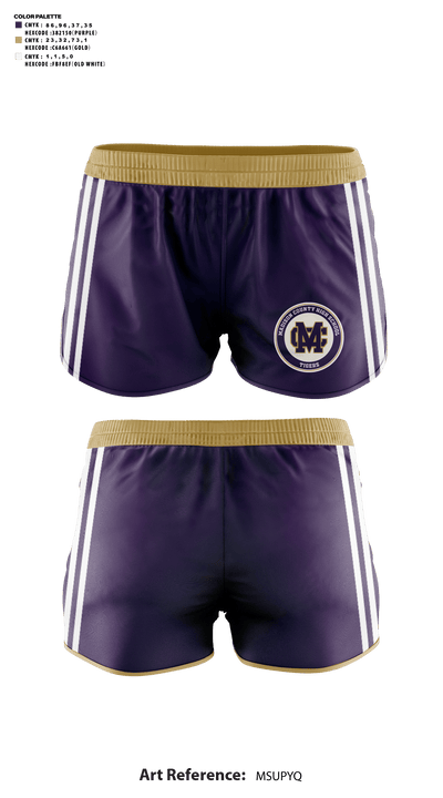 Madison County High School Cross Country 93008689 Women's Shorts - 41