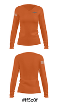 Lincoln Elementary School Softball 81544515 Women's Long Sleeve V-neck Shirt - 20