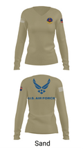 4th Component Maintenance Squadron 36168944 Women's Long Sleeve V-neck Shirt -1 97
