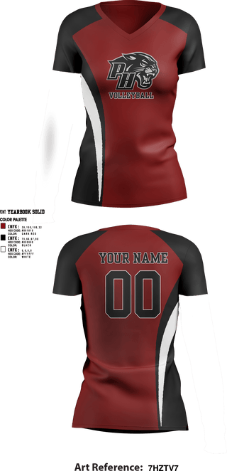 Womens Short Sleeve Vneck Shirt, Panthers Volleyball, Women's Volleyball, Teamtime, Team time, sublimation, custom sports apparel, team uniforms, spirit wear, spiritwear, sports uniforms, custom shirts, team store, custom team store, fundraiser sports, apparel fundraiser