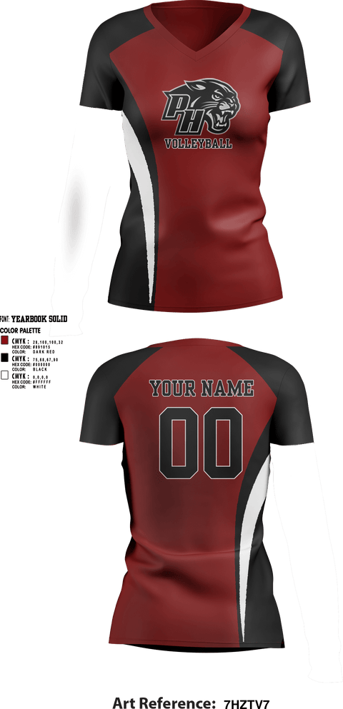 Womens Short Sleeve Vneck Shirt, Panthers Volleyball, Women's Volleyball, Teamtime, Team time, sublimation, custom sports apparel, team uniforms, spirit wear, spiritwear, sports uniforms, custom shirts, team store, custom team store, fundraiser sports, apparel fundraiser