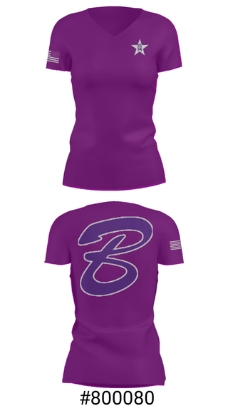 Women's Short Sleeve Vneck Shirt, Bottineau High School, Spirit Store, Teamtime, Team time, sublimation, custom sports apparel, team uniforms, spirit wear, spiritwear, sports uniforms, custom shirts, team store, custom team store, fundraiser sports, apparel fundraiser