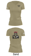 3rd squad 34801732 Women's Short Sleeve V-neck Shirt - 88