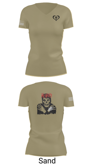 Womens Short Sleeve Vneck Shirt, 3rd squad, Army, Teamtime, Team time, sublimation, custom sports apparel, team uniforms, spirit wear, spiritwear, sports uniforms, custom shirts, team store, custom team store, fundraiser sports, apparel fundraiser