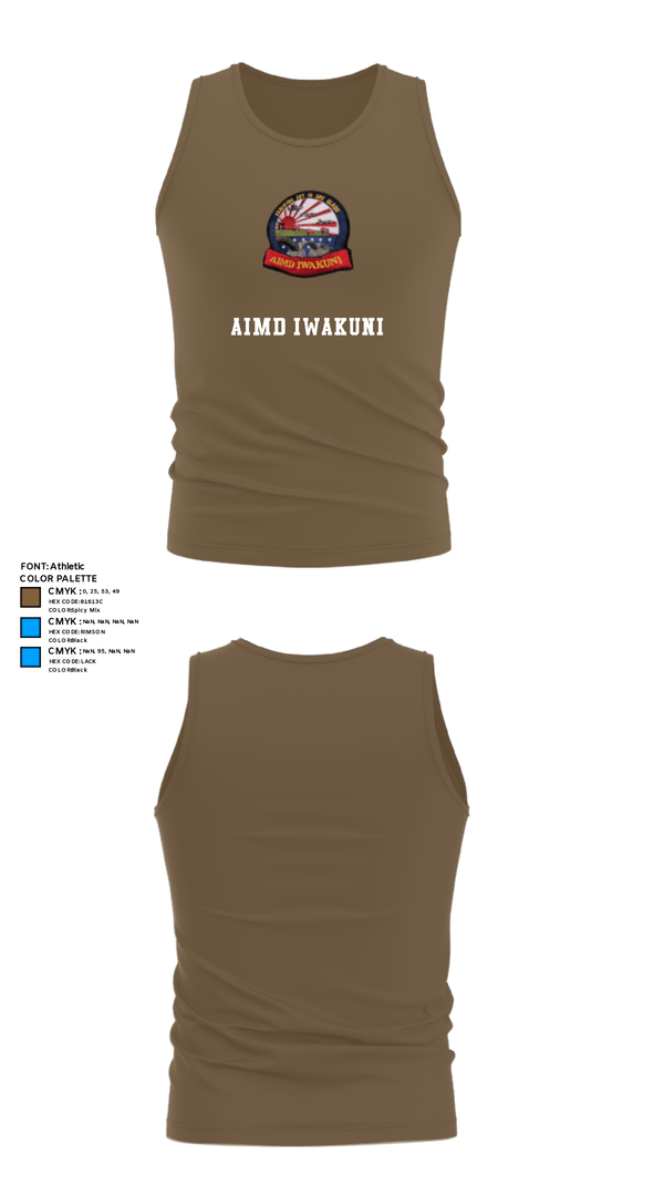 Tank Top, AIMD IWAKUNI, Navy, Teamtime, Team time, sublimation, custom sports apparel, team uniforms, spirit wear, spiritwear, sports uniforms, custom shirts, team store, custom team store, fundraiser sports, apparel fundraiser