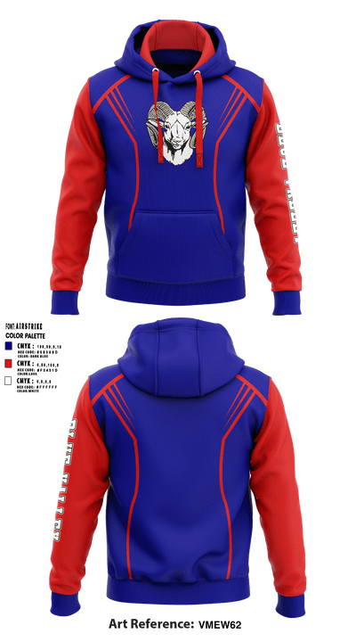 Blue Valley High School Volleyball 55453386 Hoodie - 1