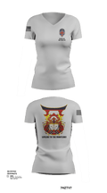 343rd Medical Hospital Augmentation Detachment 45513256 Women's Short Sleeve V-neck Shirt - 147