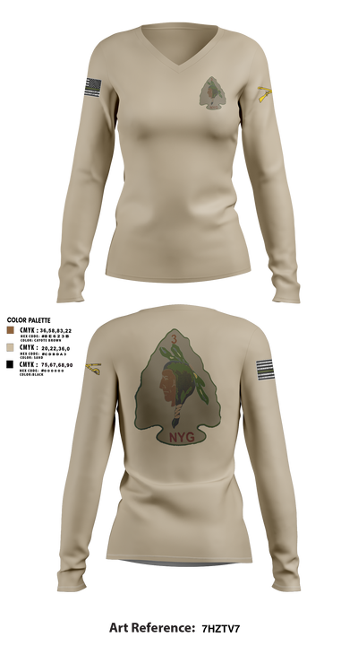 undefined Women's Long Sleeve V-neck Shirt - 2
