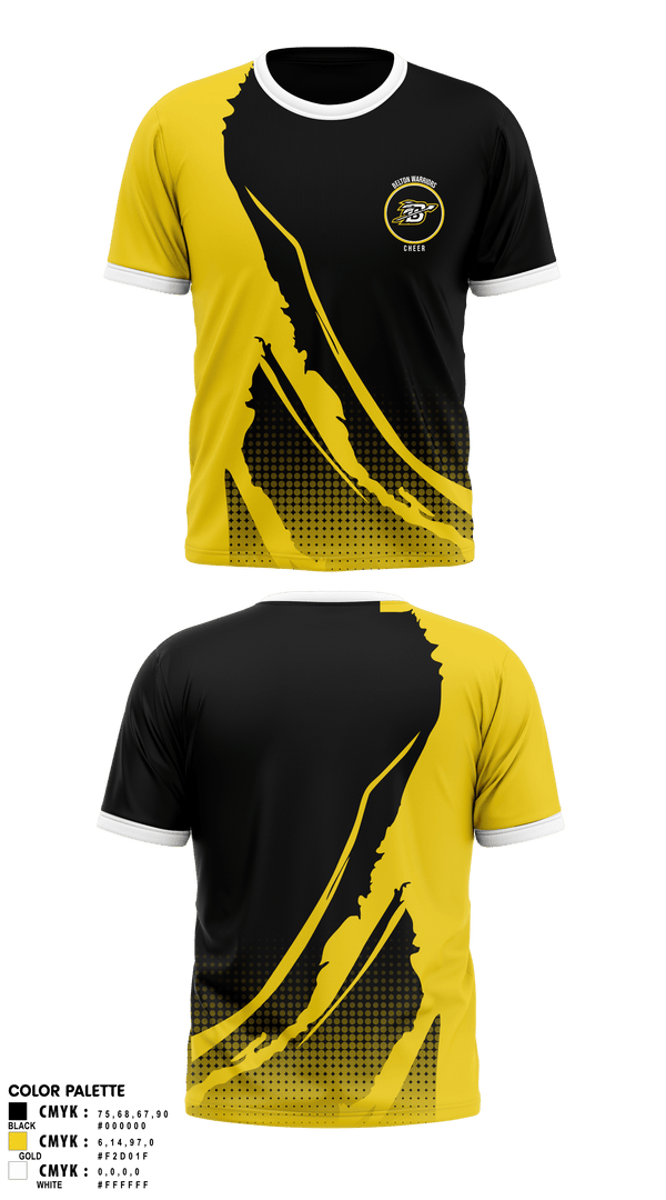 Short Sleeve Performance Shirt, Belton Middle School Warriors Cheer, Cheer, Teamtime, Team time, sublimation, custom sports apparel, team uniforms, spirit wear, spiritwear, sports uniforms, custom shirts, team store, custom team store, fundraiser sports, apparel fundraiser