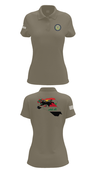 Women's Short Sleeve Performance Polo, 44th ICBT, National Guard, Teamtime, Team time, sublimation, custom sports apparel, team uniforms, spirit wear, spiritwear, sports uniforms, custom shirts, team store, custom team store, fundraiser sports, apparel fundraiser
