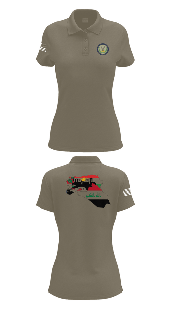 Women's Short Sleeve Performance Polo, 44th ICBT, National Guard, Teamtime, Team time, sublimation, custom sports apparel, team uniforms, spirit wear, spiritwear, sports uniforms, custom shirts, team store, custom team store, fundraiser sports, apparel fundraiser