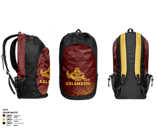 Gear Bag, Kalamazoo Central High School Wrestling, Wrestling, Teamtime, Team time, sublimation, custom sports apparel, team uniforms, spirit wear, spiritwear, sports uniforms, custom shirts, team store, custom team store, fundraiser sports, apparel fundraiser