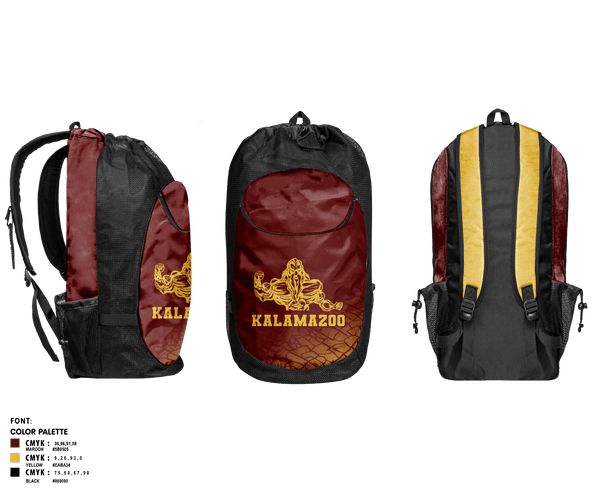 Gear Bag, Kalamazoo Central High School Wrestling, Wrestling, Teamtime, Team time, sublimation, custom sports apparel, team uniforms, spirit wear, spiritwear, sports uniforms, custom shirts, team store, custom team store, fundraiser sports, apparel fundraiser