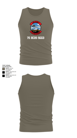 Tank Top, 75 HCOS SGGD, Air Force, Teamtime, Team time, sublimation, custom sports apparel, team uniforms, spirit wear, spiritwear, sports uniforms, custom shirts, team store, custom team store, fundraiser sports, apparel fundraiser