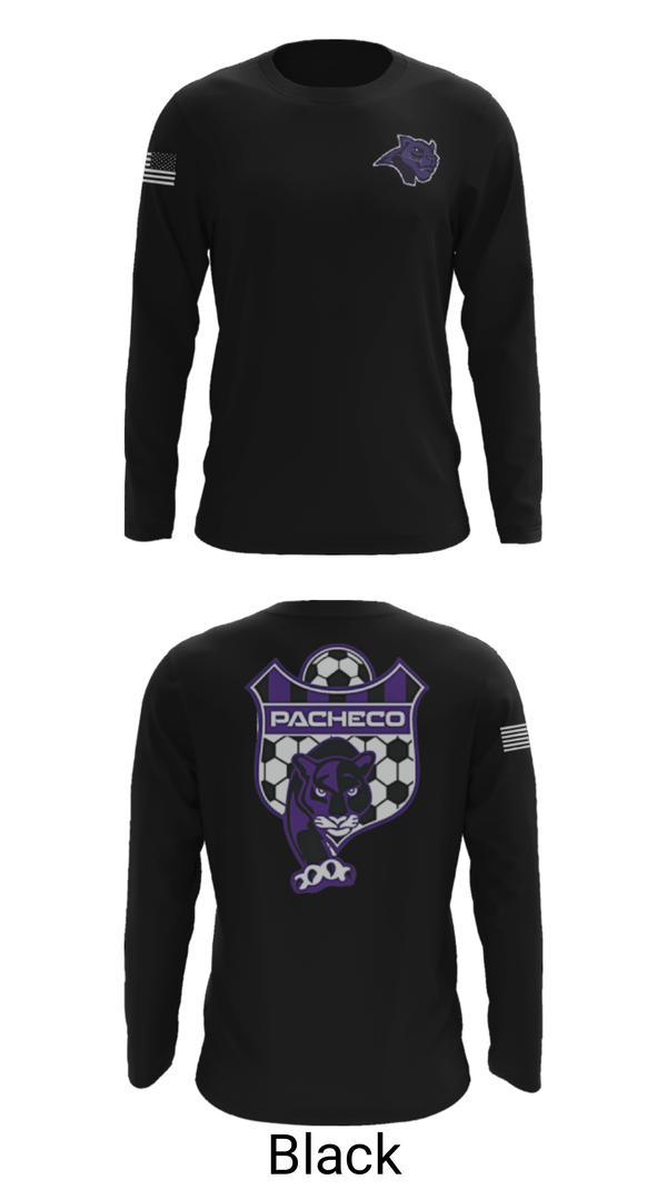 Long Sleeve Performance Shirt, Pacheco High School Soccer, Men's Soccer, Teamtime, Team time, sublimation, custom sports apparel, team uniforms, spirit wear, spiritwear, sports uniforms, custom shirts, team store, custom team store, fundraiser sports, apparel fundraiser