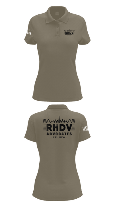 711 HPW/RHDV 93111099 Women's Short Sleeve Performance Polo  - 75