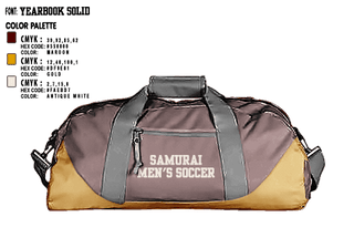 Duffle Bag, Samurai, Men's Soccer, Teamtime, Team time, sublimation, custom sports apparel, team uniforms, spirit wear, spiritwear, sports uniforms, custom shirts, team store, custom team store, fundraiser sports, apparel fundraiser