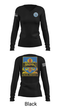 HHD, 415th Military Intelligence Battalion 84302898 Women's Long Sleeve V-neck Shirt -1 35