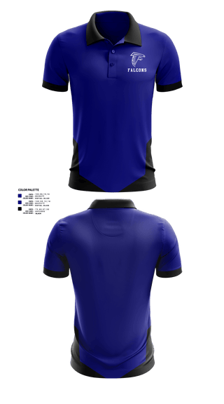 Short Sleeve Performance Polo, Falcons, Men's Basketball, Teamtime, Team time, sublimation, custom sports apparel, team uniforms, spirit wear, spiritwear, sports uniforms, custom shirts, team store, custom team store, fundraiser sports, apparel fundraiser