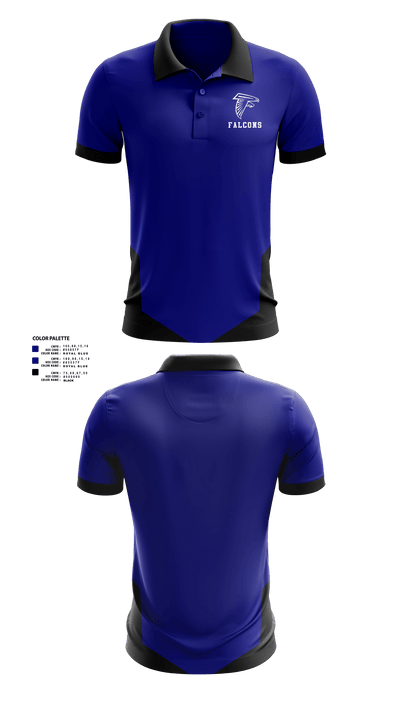 Falcons 9859248 Short Sleeve Performance Polo - 1
