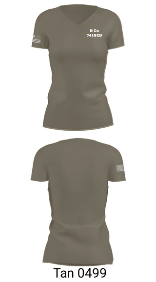 Womens Short Sleeve Vneck Shirt, B Co 741BEB, National Guard, Teamtime, Team time, sublimation, custom sports apparel, team uniforms, spirit wear, spiritwear, sports uniforms, custom shirts, team store, custom team store, fundraiser sports, apparel fundraiser