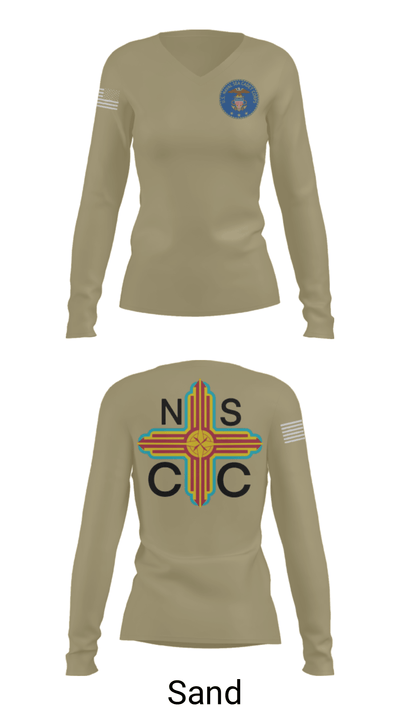 Zia division 50198022 Women's Long Sleeve V-neck Shirt - 92