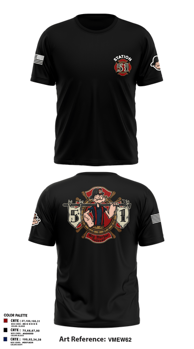 Station 51 74948008 Old School Cotton Feel Shirt - undefined