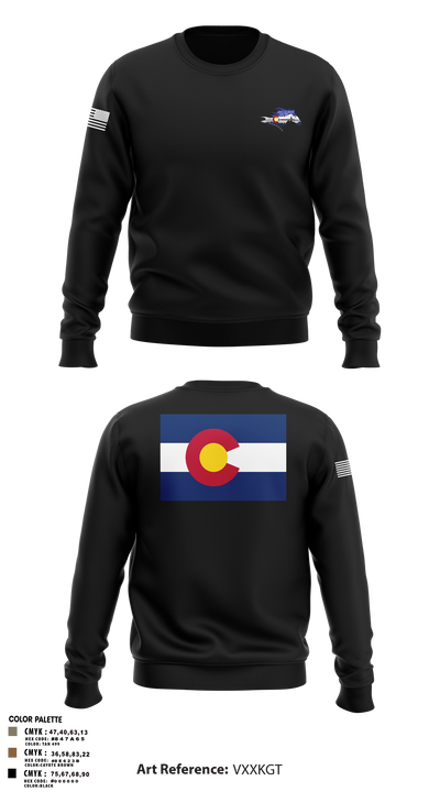 USS Colorado 62419768 Crew Neck Sweatshirt - 3