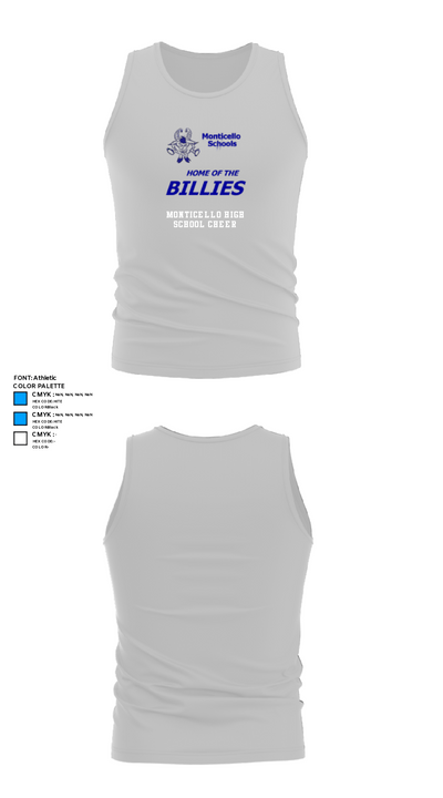 Monticello High School Cheer 67093104 Tank Top - 13