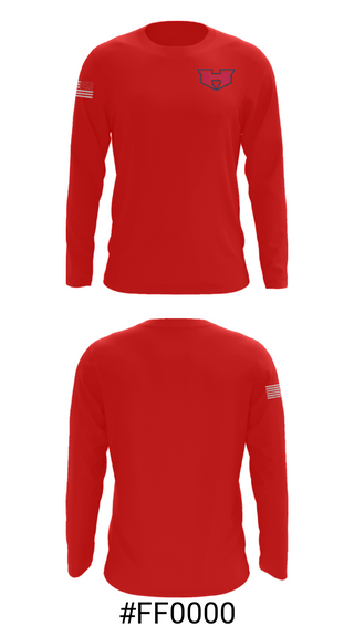 Long Sleeve Performance Shirt, White House Heritage High School Track, Track & Field, Teamtime, Team time, sublimation, custom sports apparel, team uniforms, spirit wear, spiritwear, sports uniforms, custom shirts, team store, custom team store, fundraiser sports, apparel fundraiser