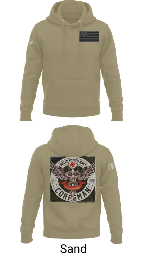 Hoodie, Hospital Corpsman, , Teamtime, Team time, sublimation, custom sports apparel, team uniforms, spirit wear, spiritwear, sports uniforms, custom shirts, team store, custom team store, fundraiser sports, apparel fundraiser