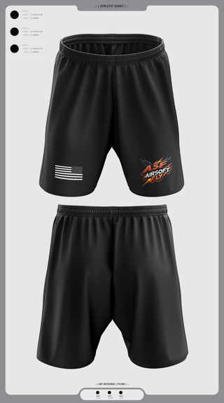 Athletic Shorts With Pockets, AIRSOFT FLY, Air Force, Teamtime, Team time, sublimation, custom sports apparel, team uniforms, spirit wear, spiritwear, sports uniforms, custom shirts, team store, custom team store, fundraiser sports, apparel fundraiser