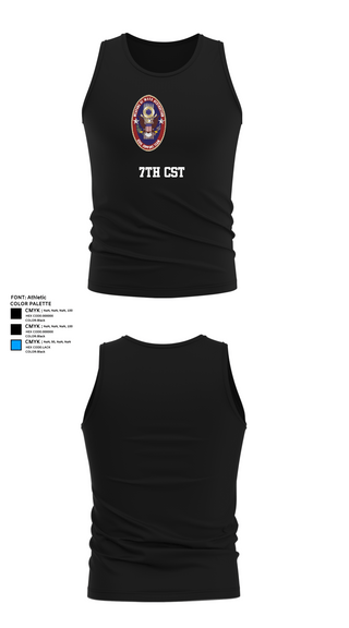 Tank Top, 7th CST, Army, Teamtime, Team time, sublimation, custom sports apparel, team uniforms, spirit wear, spiritwear, sports uniforms, custom shirts, team store, custom team store, fundraiser sports, apparel fundraiser