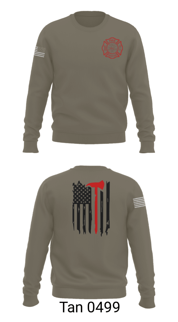 Crew Neck Sweatshirt, Okay Fire & Rescue, Fire Department, Teamtime, Team time, sublimation, custom sports apparel, team uniforms, spirit wear, spiritwear, sports uniforms, custom shirts, team store, custom team store, fundraiser sports, apparel fundraiser