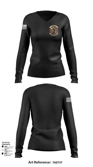 Womens Long Sleeve Vneck Shirt, Demons, Air Force, Teamtime, Team time, sublimation, custom sports apparel, team uniforms, spirit wear, spiritwear, sports uniforms, custom shirts, team store, custom team store, fundraiser sports, apparel fundraiser