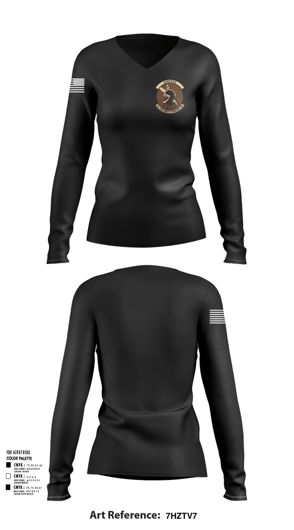 Womens Long Sleeve Vneck Shirt, Demons, Air Force, Teamtime, Team time, sublimation, custom sports apparel, team uniforms, spirit wear, spiritwear, sports uniforms, custom shirts, team store, custom team store, fundraiser sports, apparel fundraiser
