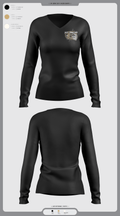 San Jose Hitsquad 79185295 Women's Long Sleeve V-neck Shirt - 1