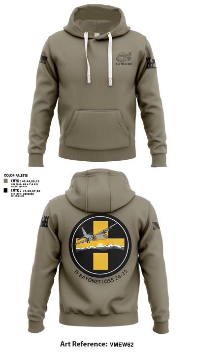 B Co 766 EN BeB 1st Platoon Armored Turtles Hoodie - 10